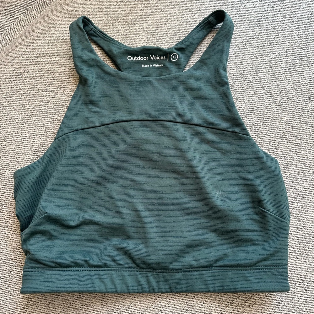 Green Outdoor Voices Sports Bra - XS
